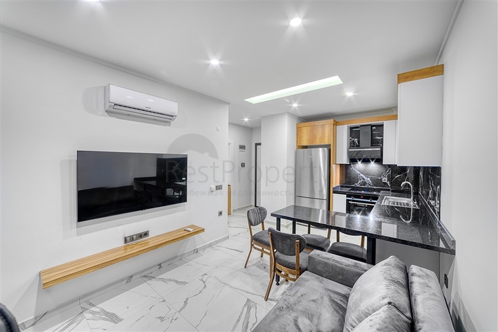 Двухкомнатная квартира в новом проекте c развитой инфраструктурой в Авсалларе