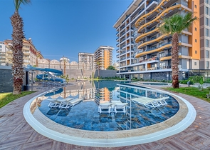 Двухкомнатная квартира в новом проекте c развитой инфраструктурой в Авсалларе