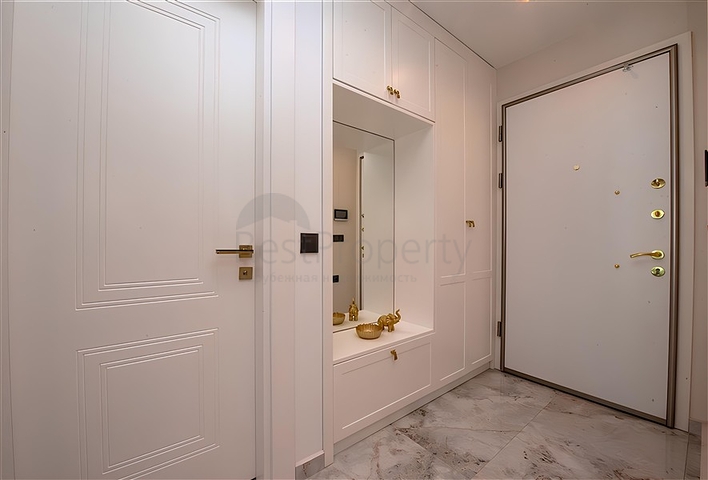 Квартира 1+1 с видом на море в районе Каргыджак