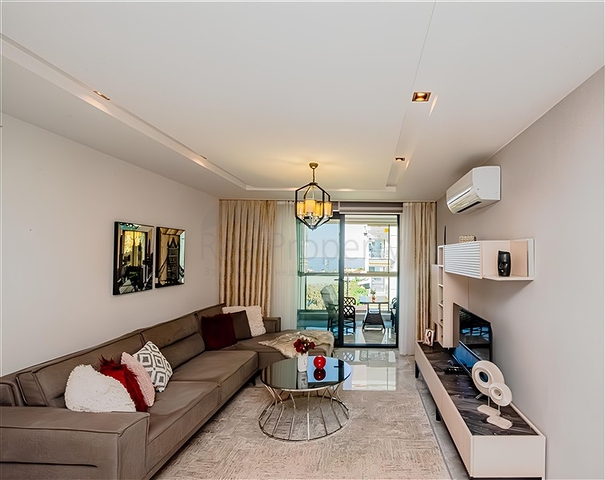 Квартира 1+1 с видом на море в районе Каргыджак