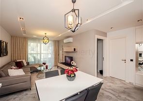 Квартира 1+1 с видом на море в районе Каргыджак