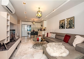 Квартира 1+1 с видом на море в районе Каргыджак