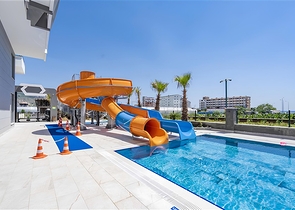 Квартира 1+1 с видом на море в районе Каргыджак