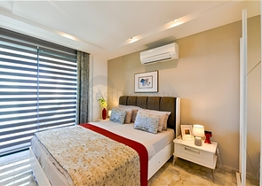 Квартира 1+1 с видом на море в районе Каргыджак