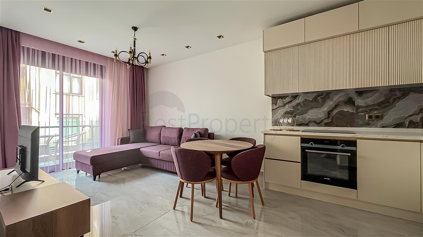 Квартира 1+1 в премиальном комплексе в центре Алании