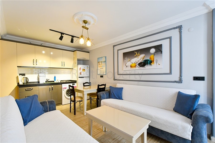 Квартира 1+1 в районе Оба всего в 550 м от моря