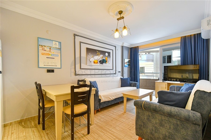 Квартира 1+1 в районе Оба всего в 550 м от моря