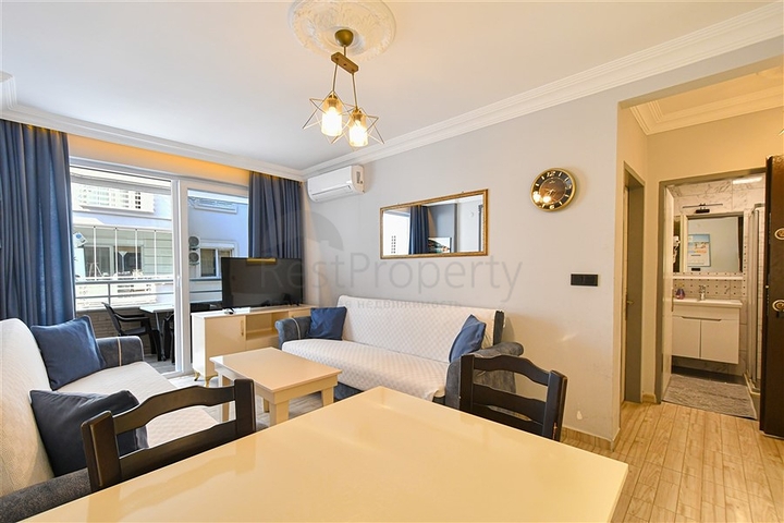 Квартира 1+1 в районе Оба всего в 550 м от моря