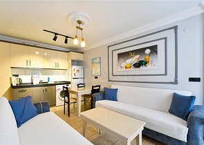 Квартира 1+1 в районе Оба всего в 550 м от моря