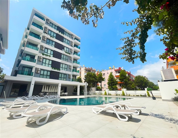 Современная квартира 1+1 в комплексе с инфраструктурой отеля — всего в 250 метрах от пляжа Клеопатры