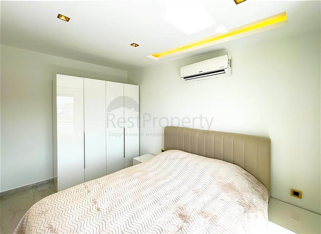 Современный пентхаус 2+1 в аренду в центре Аланьи — всего в 150 метрах от моря