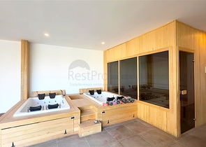 Современный дуплекс 2+1 с садом в комплексе у моря 