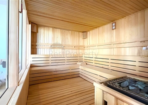 Современный дуплекс 2+1 с садом в комплексе у моря 