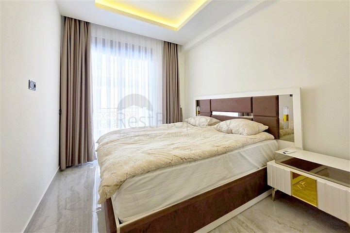 Стильная квартира 1+1 рядом с пляжем Клеопатра — комфорт в центре Аланьи