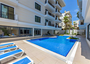 Стильная квартира 1+1 рядом с пляжем Клеопатра — комфорт в центре Аланьи