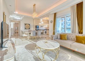 Современная квартира у моря в развитом районе Аланьи