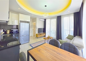 Уютная квартира 1+1 в аренду рядом с морем в районе Оба