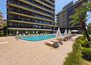 Современные апартаменты 1+1 рядом с пляжем Клеопатра