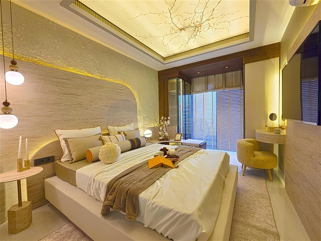 Современные апартаменты 1+1 в престижном комплексе у моря в Тюрклере