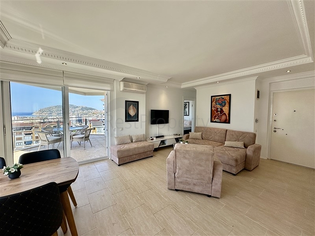 Уютная меблированная квартира 1+1 с панорамным видом в районе Джикджилли