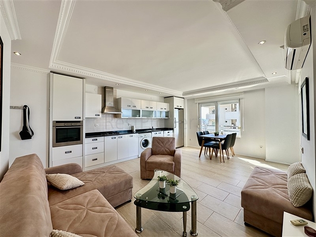 Уютная меблированная квартира 1+1 с панорамным видом в районе Джикджилли