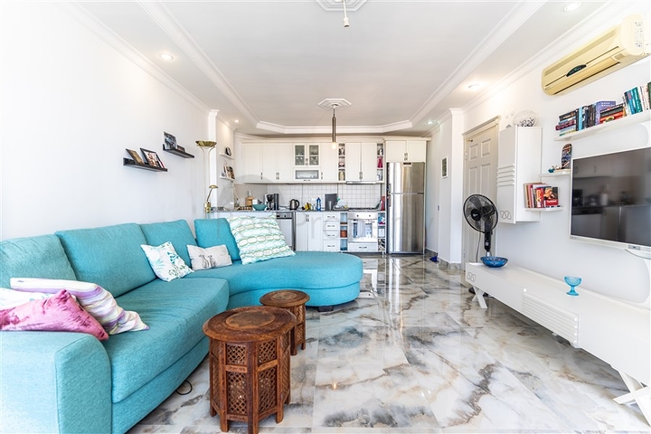 Светлая квартира с панорамным видом на море в районе Тосмур