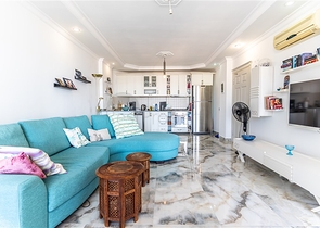 Светлая квартира с панорамным видом на море в районе Тосмур