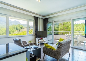 Уютная квартира 2+1 в доме с бассейном и зелёной территорией