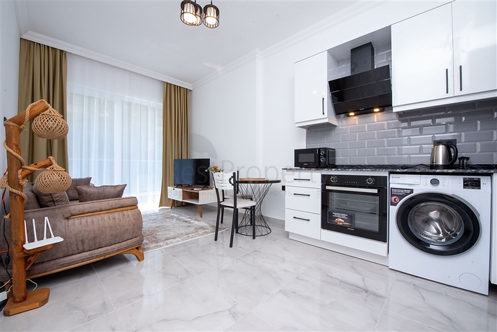 Уютная меблированная квартира 1+1 в современном комплексе с инфраструктурой курортного уровня