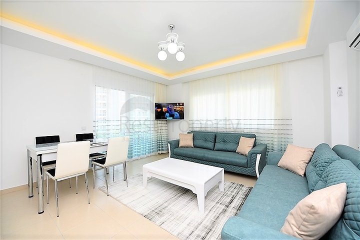 Уютная квартира 1+1 в жилом комплексе с богатой инфраструктурой в Авсалларе