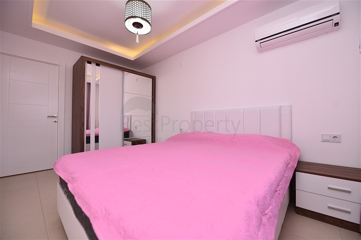 Уютная квартира 1+1 в жилом комплексе с богатой инфраструктурой в Авсалларе