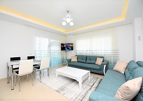 Уютная квартира 1+1 в жилом комплексе с богатой инфраструктурой в Авсалларе