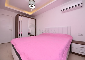 Уютная квартира 1+1 в жилом комплексе с богатой инфраструктурой в Авсалларе