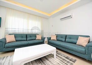 Уютная квартира 1+1 в жилом комплексе с богатой инфраструктурой в Авсалларе