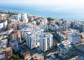 Современная квартира 1+1 в жилом комплексе с богатой инфраструктурой у моря