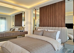 Современная вилла с панорамным видом на море в Аланье