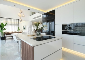 Современная вилла с панорамным видом на море в Аланье