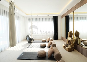 Современная вилла с панорамным видом на море в Аланье