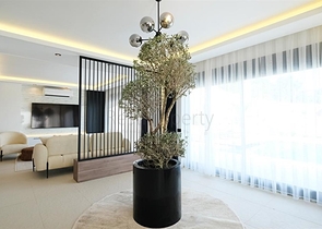 Современная вилла с панорамным видом на море в Аланье