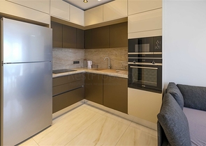 Современная квартира с панорамным видом на море в центре Махмутлара