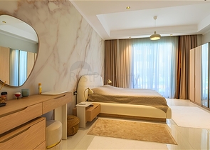 Роскошная квартира 3+1 с садом в элитном комплексе у моря