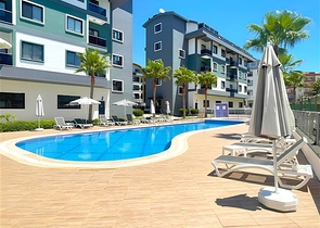 Пентхаус 2+1 с террасой в современном комплексе в районе Оба