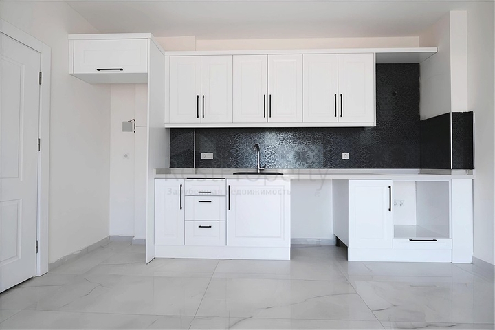 Просторная квартира с видом на море в живописном районе Аланьи