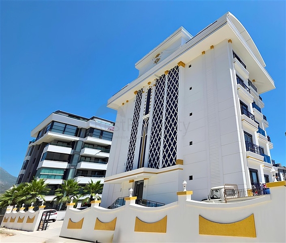 Просторная квартира с видом на море в живописном районе Аланьи