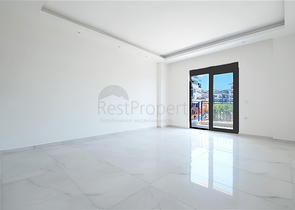 Просторная квартира с видом на море в живописном районе Аланьи