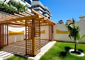 Просторная квартира с видом на море в живописном районе Аланьи