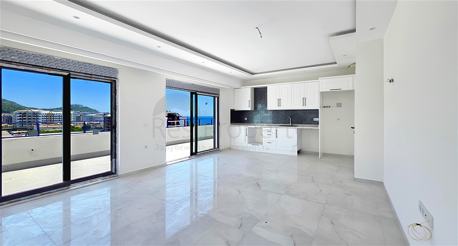 Пентхаус у моря с просторной террасой в районе Каргаджак 