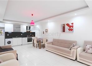 Уютная меблированная квартира с видом на море в Авсалларе