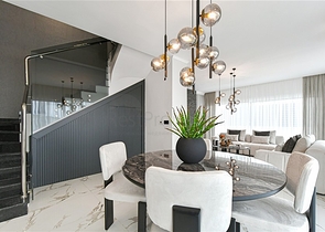 Современная вилла 3+1 с панорамным видом на море в районе Бекташ