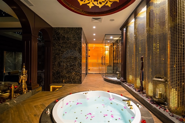 Просторная квартира с видом на море в одном из самых лучших комплексах Аланьи